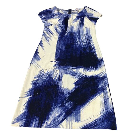 Chico's Dresses & Skirts - Chico’s Stormy Skies Zooey Dress Womens 0.5 (Small 6) Blue Digital Print